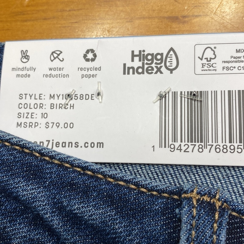 Seven7 Slim Straight Jeans Size 10 NWT - Picture 11 of 11